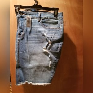 Jean Skirt, Distressed, Torrid, Size 26